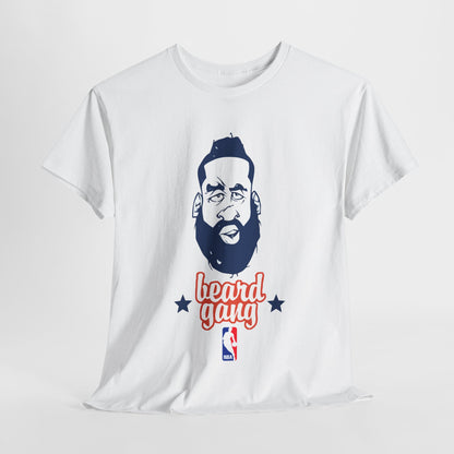 Beard Gang T-Shirt for Men, Casual Style, Perfect for NBA Fans, Birthday Gift, Beard Enthusiasts