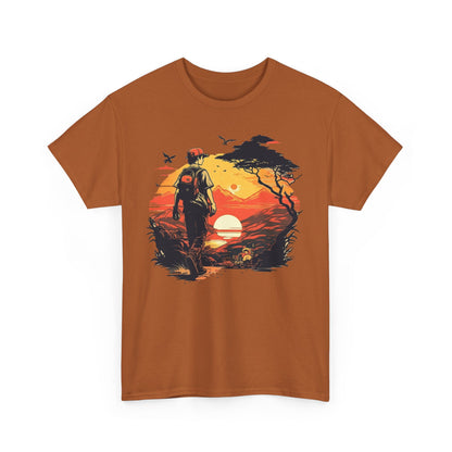 Sunset Hike Walk Unisex Heavy Cotton Tee