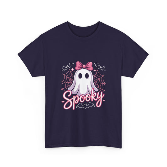Spooky Ghost Tee, Halloween Shirt, Cute Ghost T-Shirt, Fall Apparel, Casual Wear, Unisex Graphic Tee