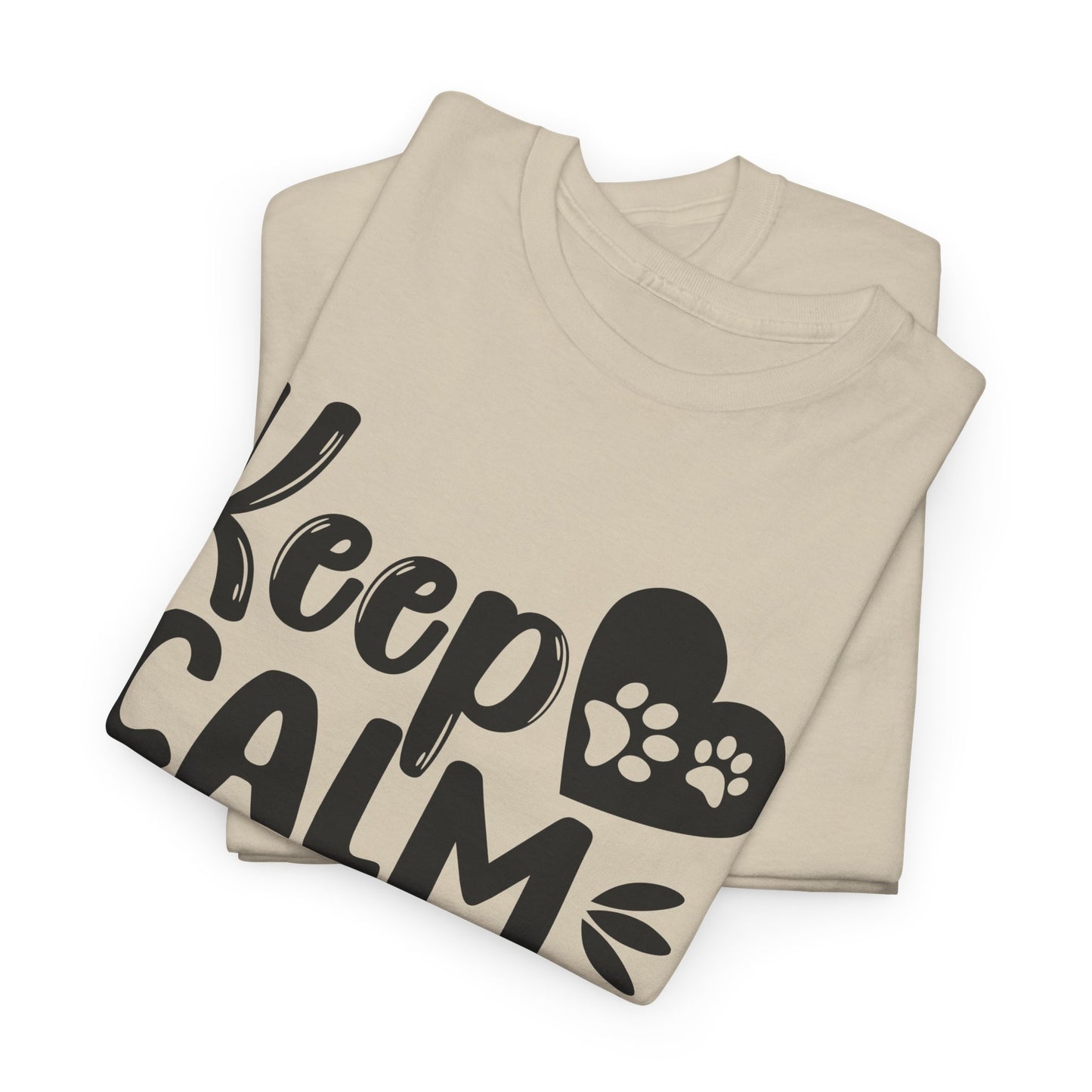 Keep Calm and Pet a Dog Unisex Heavy Cotton Tee - Dog Lover Gift, Pet Themed Apparel, Funny T-Shirt for Dog Owners, Animal Lover [...]