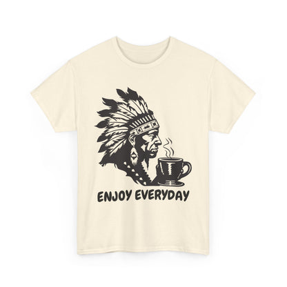 Enjoy Everyday Coffee Unisex Heavy Cotton Tee