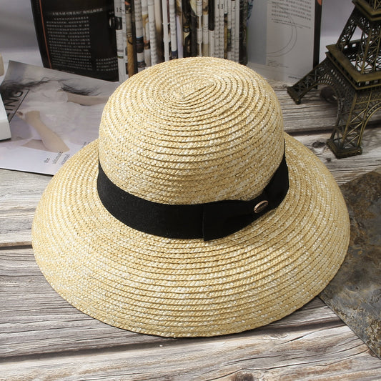 Summer Hats For Women Beach Bowknot Bend Brim Visor Hats For Women Summer Sun Protection Straw Hat For Women