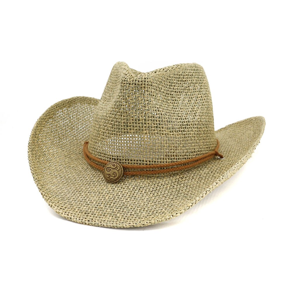 Sun hat for men and women's summer hats personalized western cowboy straw hat beach hat HA18