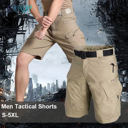 2021 Outdoor Men Classic Tactical Shorts Upgraded Waterproof Multi-pocket Short Pants Hunting Fishing Military Cargo Shorts