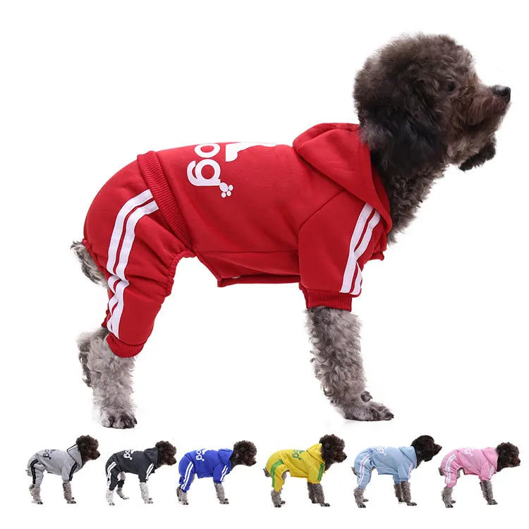 Dog Clothes for Small Dogs Chihuahua Yorkie Bulldog Hoodies Puppy Sweatshirt Dog Tracksuit Jumpsuit Pet Sport Suit