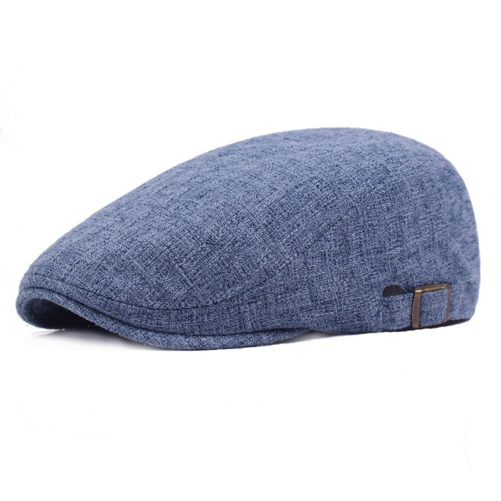 Women Men Linen Cotton Berets Hat Outdoor Travel Hats Adjustable Cabbie Caps HATCS0340