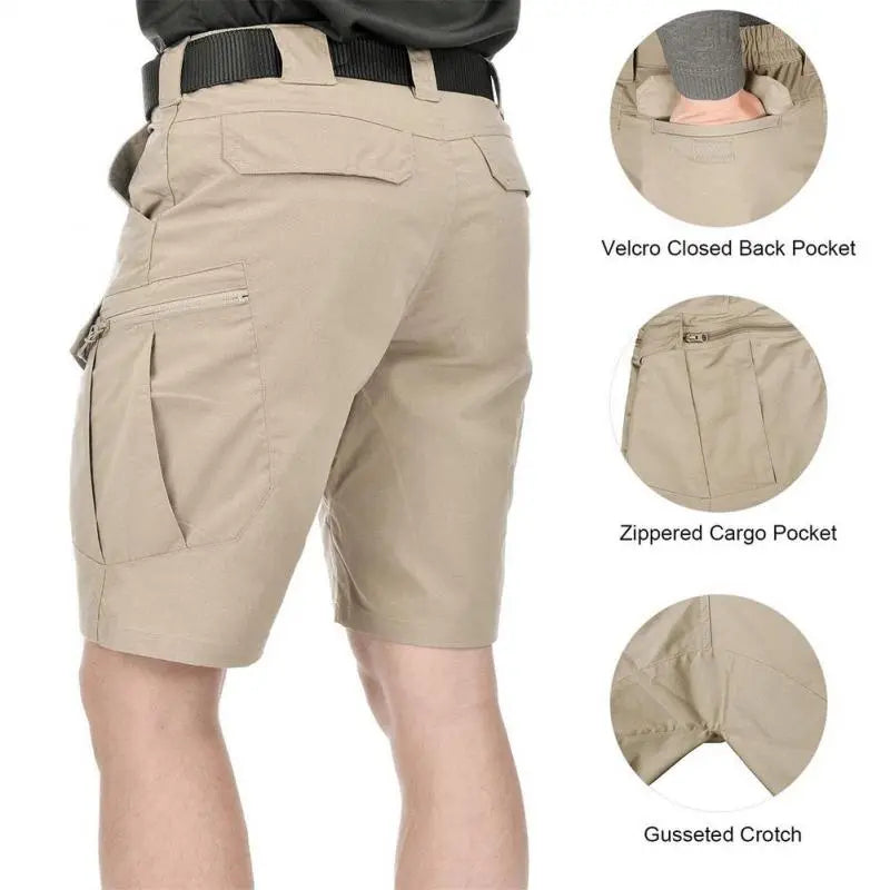 2021 Outdoor Men Classic Tactical Shorts Upgraded Waterproof Multi-pocket Short Pants Hunting Fishing Military Cargo Shorts