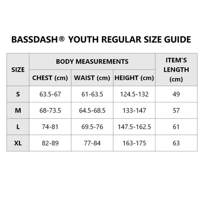 Youth Fishing T Shirts Bassdash UPF 50+ Long Sleeve Performance UV Protection Tee for Boys Girls