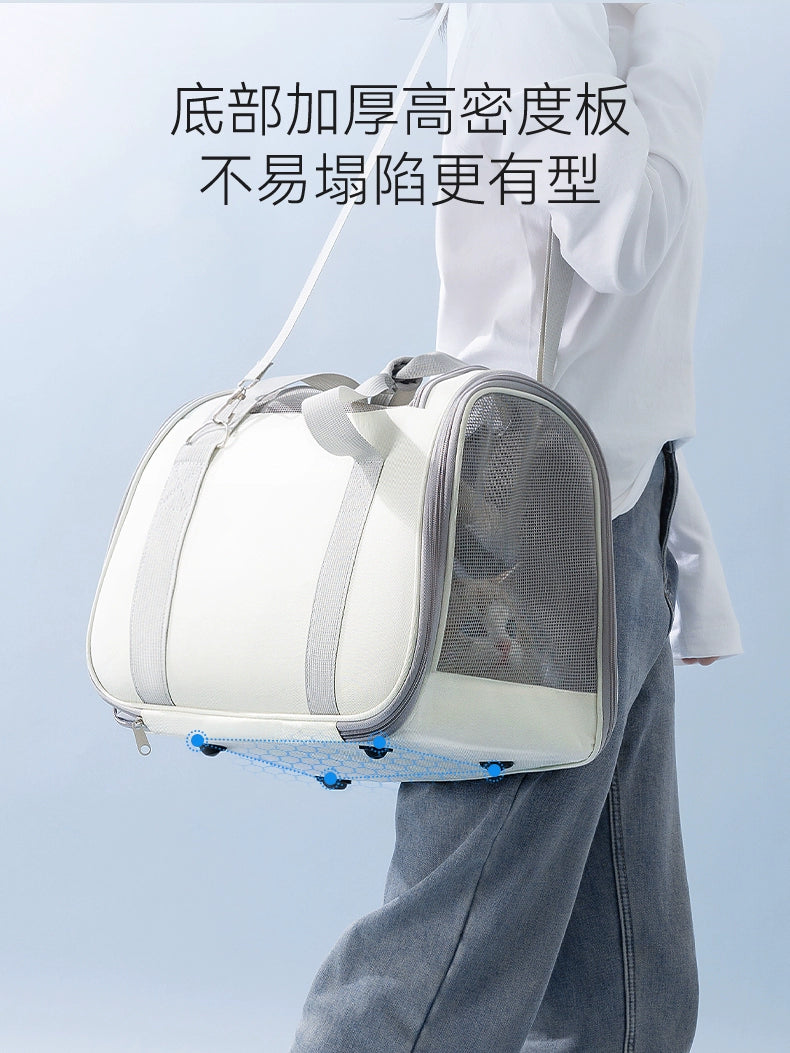 Cat Bag Portable Large Capacity Shoulder Bag Breathable Pet Backpack Cat Space Capsule Dog Bag Car Handy Gadget