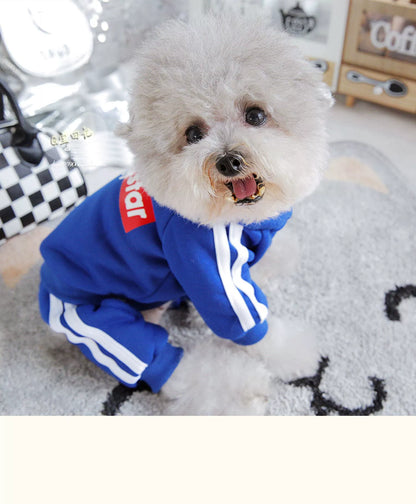 Pet Trendy Four-Legged Pet Clothing Pet Bichon Pomeranian Schnauzer Small Size Dogs Puppy Poodle Dog Clothes Spring and Autumn Clothing