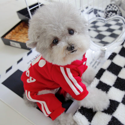 Pet Trendy Four-Legged Pet Clothing Pet Bichon Pomeranian Schnauzer Small Size Dogs Puppy Poodle Dog Clothes Spring and Autumn Clothing