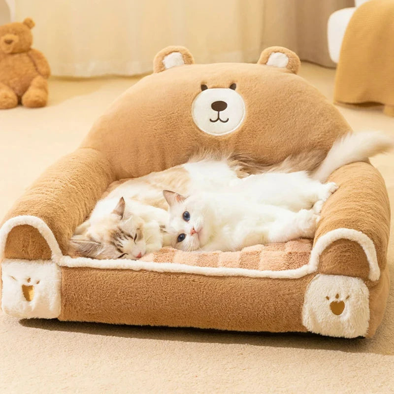 Cozy Pet Dog Bed Sofa Winter Warm Pet Bed for Small Dogs Cats Thicken Dog Sleeping Bed Plush Puppy Kennel Pet Supplies