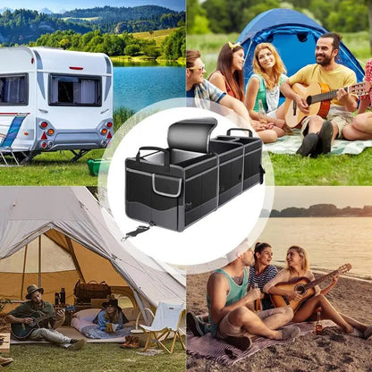 Storage Car Trunk Box Large-capacity Vehicle Organizer Divider Foldable Multi-compartment Car Organizers Waterproof Vehicle Organizer