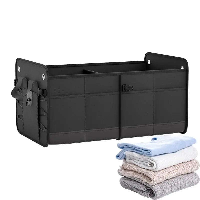 Storage Car Trunk Bag Auto Trunk Organizer Box Vehicle 60L Collapsible Multi Compartment SUV Trunk Organizer Stowing Tidying Box