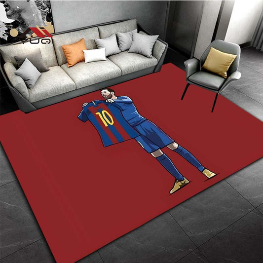 Soccer Sport Pattern Rug for Bedroom Living Room Football Carpet for Kitchen Floor Mats Home Decor Non-Slip Floor Rug 8 Sizes