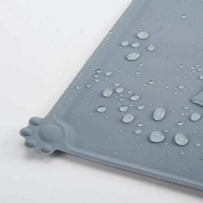 Waterproof Pet Mat for Dog Cat Silicone Non-Stick Pad Puppy Food Pad Bowl Drinking Mat Kittens Feeding Placemat Easy Washing