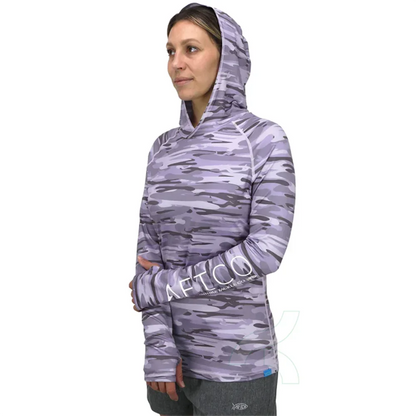Women Fishing Shirt UPF 50+ Hooded Fishing Clothes Sun Protection Long Sleeve Hoodie Women Outdoor Summer Jersey Camisa De Pesca