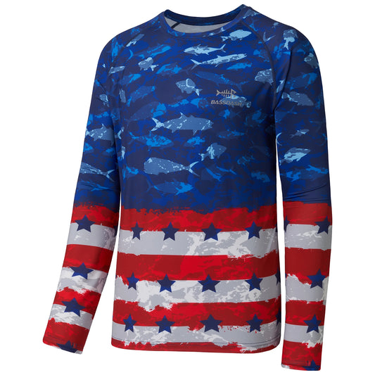 Men's Fishing Camo Shirt BASSDASH UPF 50+For Men Quick Dry Long Sleeve Kayaking Hiking T-Shirts