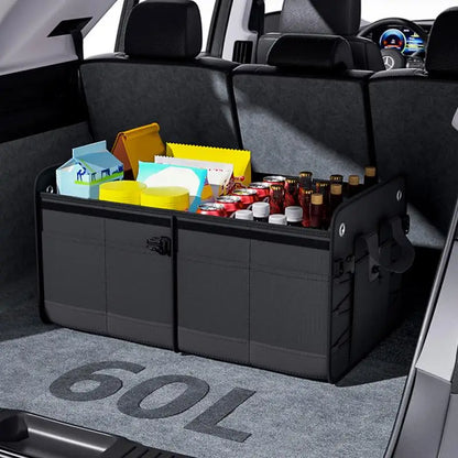 Storage Car Trunk Bag Auto Trunk Organizer Box Vehicle 60L Collapsible Multi Compartment SUV Trunk Organizer Stowing Tidying Box