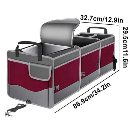 Storage Car Trunk Box Large-capacity Vehicle Organizer Divider Foldable Multi-compartment Car Organizers Waterproof Vehicle Organizer
