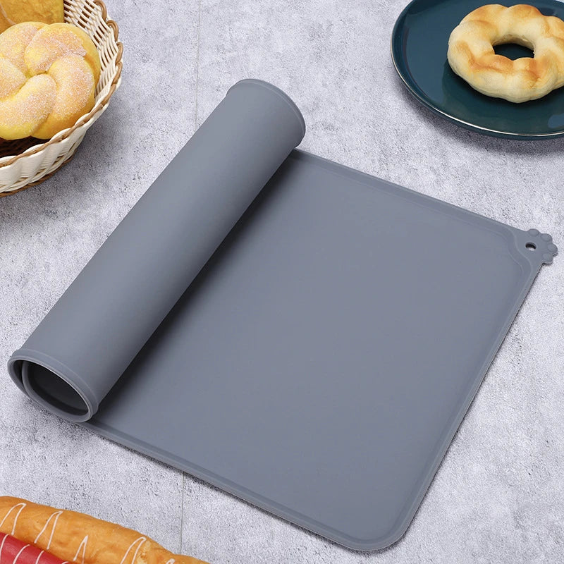 Waterproof Pet Mat for Dog Cat Silicone Non-Stick Pad Puppy Food Pad Bowl Drinking Mat Kittens Feeding Placemat Easy Washing
