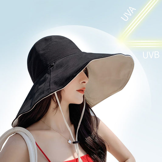 Women Hot 2022 Newest Foldable Sun Hat Wide Brim UPF 50+ Anti-UV Protection Hiking Fisherman Cap Summer Solid Beach Bucekt Hat