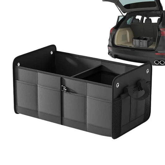 Storage Car Trunk Bag Auto Trunk Organizer Box Vehicle 60L Collapsible Multi Compartment SUV Trunk Organizer Stowing Tidying Box