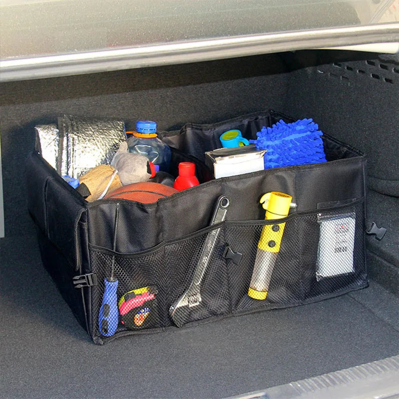 Storage Car Trunk Bag Folding Multifunction Container Tool Food Anti Slip Storage Bags Organizer Trunk Box for Universal Car