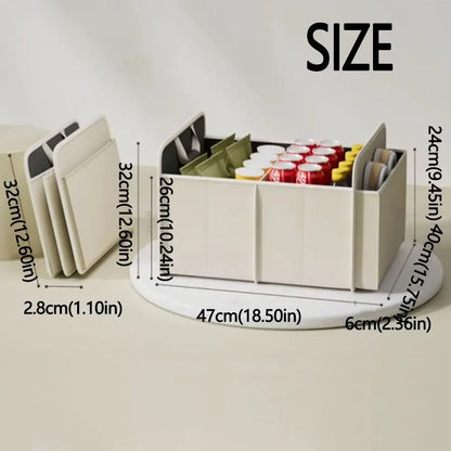 Storage Collapsible Car Organizer Large Capacity Detachable Car Trunk Organizer Multi Compartment Non-Slip Bottom