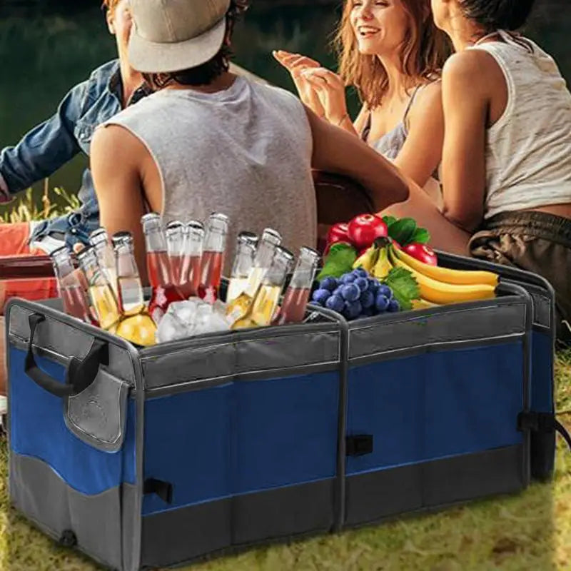 Storage Car Trunk Box Large-capacity Vehicle Organizer Divider Foldable Multi-compartment Car Organizers Waterproof Vehicle Organizer