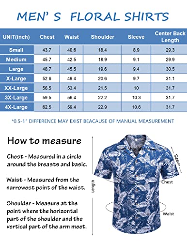 COOFANDY Men Linen Aloha Shirts Button Up Lightweight Beach Wear Wedding T Shirts